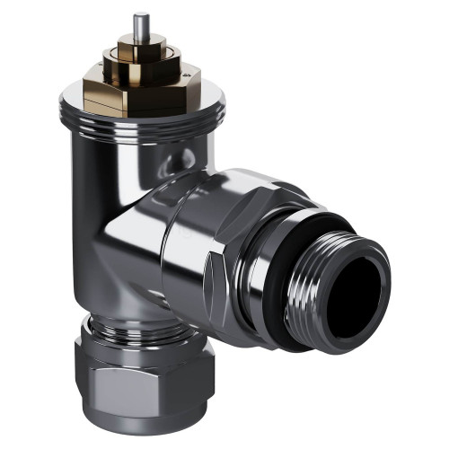 Набор термостатический угловой 1/2" Royal Thermo Design Pro 15мм М30х1,5 (Хром)