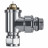 Набор термостатический угловой 1/2" Royal Thermo Design Pro 15мм М30х1,5 (Хром)