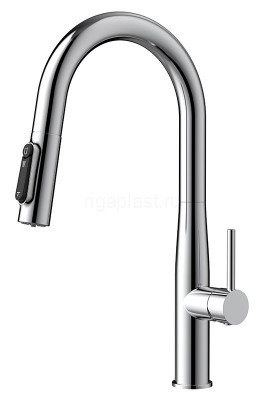 Смеситель для кухни Vita Chrome с подачей фильтрованной воды и выдвижной лейкой KAISER 43344