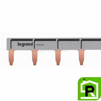 Шина-гребенка Legrand типа PIN (штырь), 12 модулей, 1P, 100A, 22см, белый