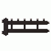 Коллектор с гидроразделителем WKD.R.122 (дублер рядный) на 3+1 контура Warme