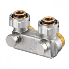 Узел перепускной 3/4" НР х 3/4" НГ, угловой Oventrop