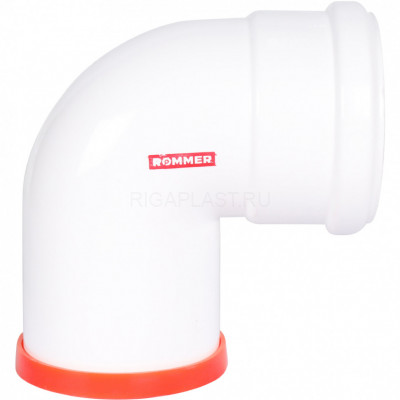 Отвод D 80 угол 90° M/F (мама/папа) ROMMER