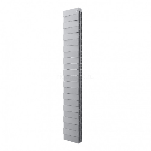 Радиатор биметаллический Royal Thermo PianoForte Tower 200 Silver Satin 22 секций, боковое подключение