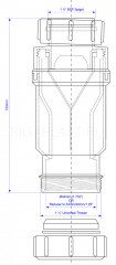 Сифон для раковины 1 1/2"х40 McAlpine MRNRV40