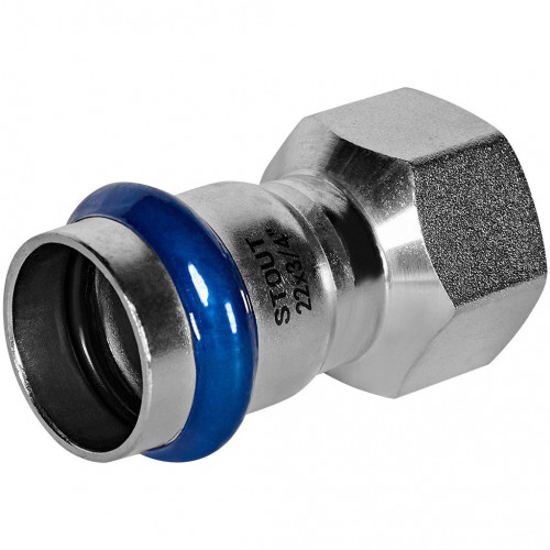Переходник STOUT ВПр-ВР, 22 мм x 3/4 дюйма, из нержавеющей стали, SSS-2022-002234