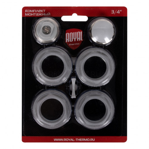Комплект монтажный Royal Thermo 1" х 3/4", серебристый