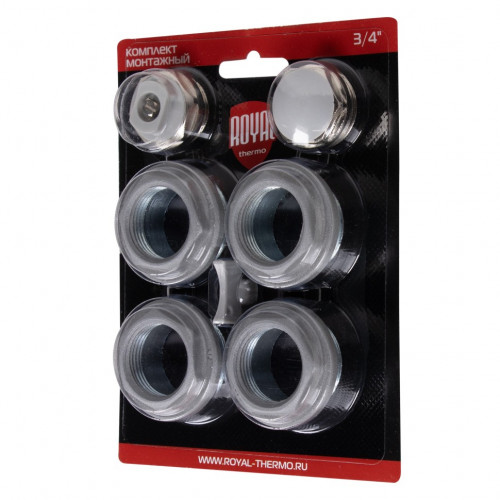 Комплект монтажный Royal Thermo 1" х 3/4", серебристый