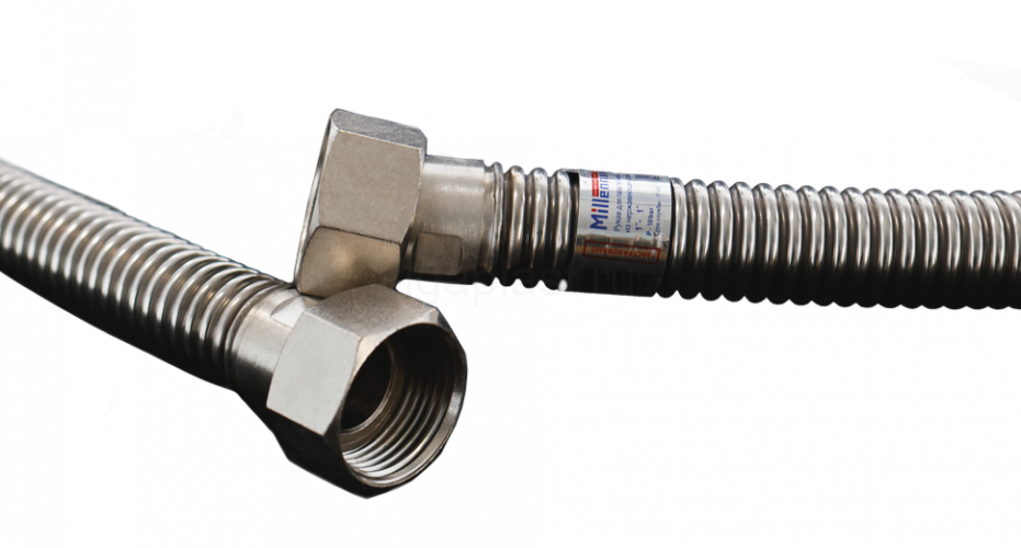 Подводка для газа сильфонная 3/4" г/г, 1 м Millennium