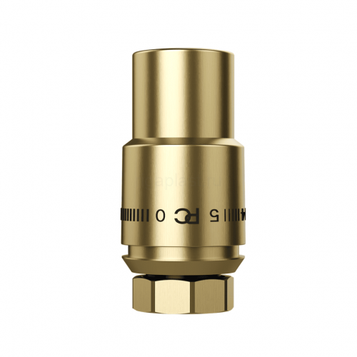 Термостатическая головка Cristal М30х1,5, золото P-Clima