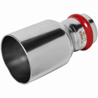 Муфта переходная ВПр-НПр 54х35 из стали нержавеющей, прессовой ROMMER