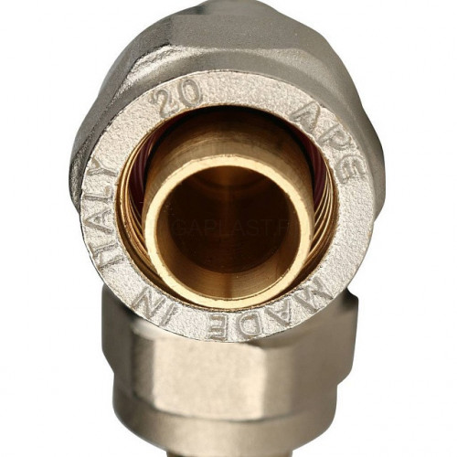 Угольник 90° 20х20 для металлопластиковых труб, винтовой STOUT SFS-0003-002020