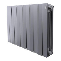Радиатор биметаллический Royal Thermo PianoForte 500 Silver Satin 12 секций, боковое подключение