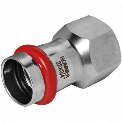 Переходник ROMMER ВР 22 мм x 3/4" из нержавеющей стали, RSS-0022-002234