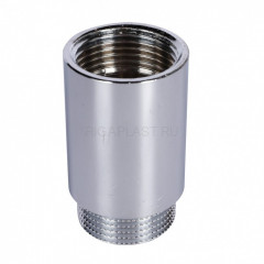 Удлинитель STOUT 1"×40 мм, хромированный, SFT-0002-000140