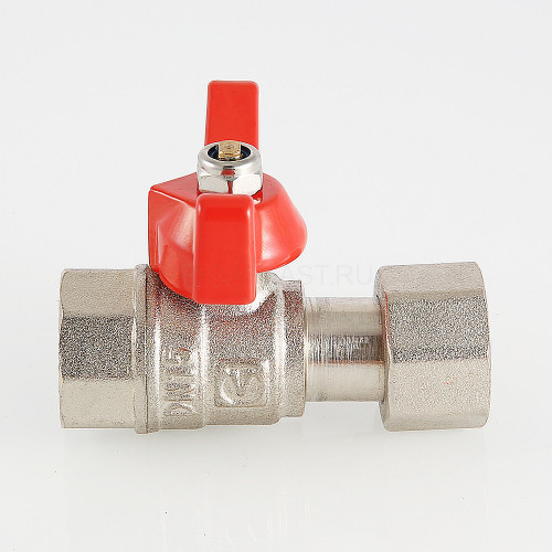Кран шаровой VALTEC 1/2" × 1/2" ВР/ВР, для манометра (VT.807.N.0404)