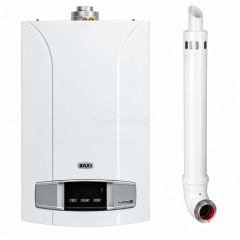 Котел газовый настенный BAXI LUNA-3 310 Fi двухконтурный, CSE45631366- + Комплект дымохода "антилёд"
