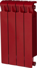 Радиатор биметаллический RIFAR MONOLIT 350 6 секций, боковое подключение (бордо)