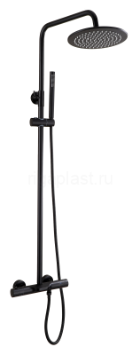 Душевая система HansenPRO HL33070-C, с термостатом, черный
