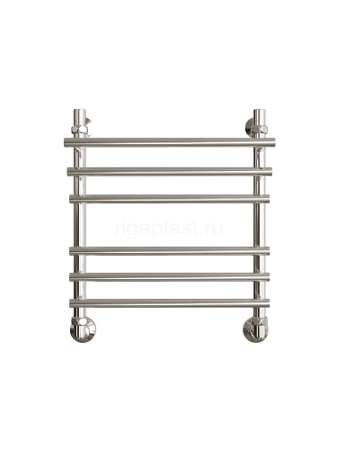 Полотенцесушитель водяной ДВИН F Primo 60/50, полированный, с полкой, арт. 4627086007103