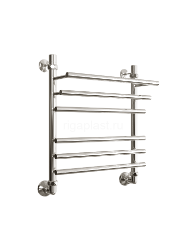 Полотенцесушитель водяной ДВИН F Primo 60/50, полированный, с полкой, арт. 4627086007103