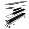 Конвектор внутрипольный ASKON КВП-В 180×300×2900 мм, с вентилятором