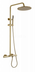 Душевая система HansenPRO HL33070-D, с термостатом, матовое золото