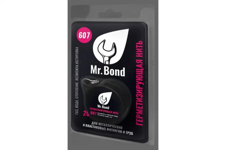 Нить для герметизации резьбы 20 м Mr.Bond 607