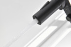 Смеситель для кухни GANZER GZ05126-C, с подключением к фильтру, с гибким изливом, черный