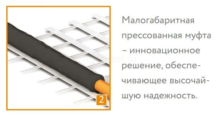 Мат нагревательный двухжильный Tropix МНН 560 Вт/3,5 кв.м Теплолюкс