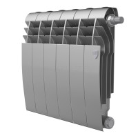 Радиатор биметаллический Royal Thermo BiLiner Silver Satin 350 6 секций, нижнее подключение VR80
