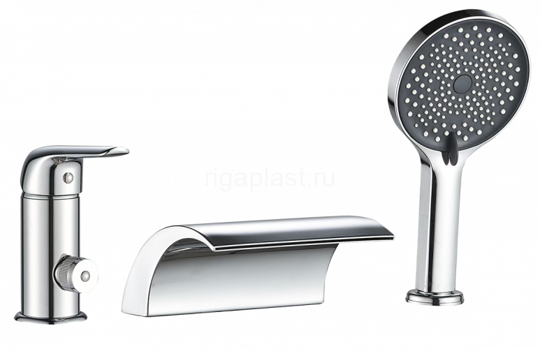 Смеситель на борт ванны GANZER GZ24033, хром