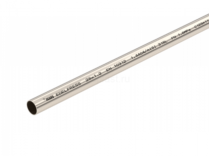 Труба РЕХАУ EDELPRESS из нержавеющей стали AISI 316L, 22 x 1,2 мм, 4 м, 11900221001