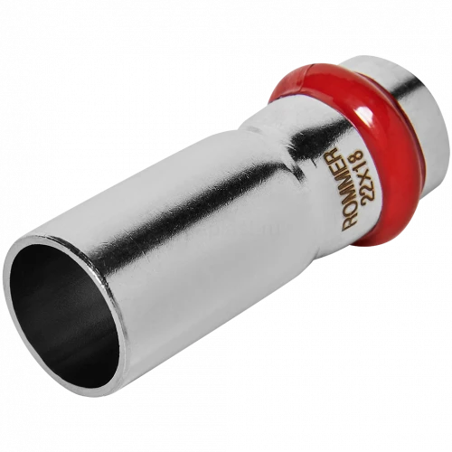 Муфта переходная ROMMER НПр 22 x 18 мм из нержавеющей стали, RSS-0020-002218