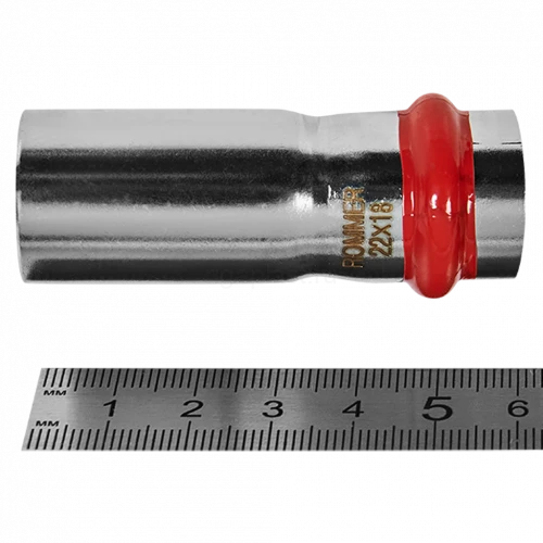 Муфта переходная ROMMER НПр 22 x 18 мм из нержавеющей стали, RSS-0020-002218