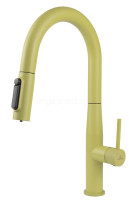 Смеситель для кухни Vita Yellow с подачей фильтрованной воды и выдвижной лейкой KAISER 43344-22