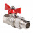 Кран шаровой VALTEC BASE с полусгоном 1/2" VT.227.N.04