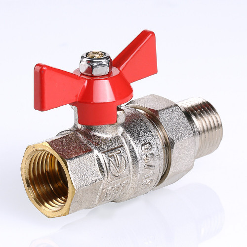 Кран шаровой VALTEC BASE с полусгоном 1/2" VT.227.N.04