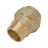 Муфта прямая латунная с наружной резьбой ПНД 25х3/4" Millennium PFBM2534 (715 3/4")