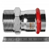 Переходник ROMMER НР 42 мм x 1 1/2" из нержавеющей стали, RSS-0021-042112