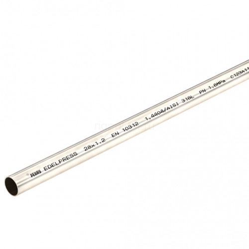 Труба РЕХАУ EDELPRESS из нержавеющей стали AISI 316L, 28 x 1,2 мм, 4 м, 11900281001