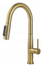 Смеситель для кухни Vita Brushed Gold с подачей фильтрованной воды и выдвижной лейкой KAISER 43344-3