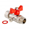 Кран шаровой VALTEC 1/2" × 3/8" ВР/НР, для манометра (VT.806.N.0403)