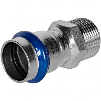 Переходник STOUT ВПр-НР, 22 мм x 3/4 дюйма, из нержавеющей стали, SSS-2021-002234