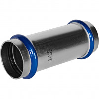 Муфта надвижная STOUT ВПр, 42 мм, из нержавеющей стали, SSS-2019-000042