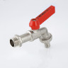 Кран водоразборный VALTEC 1" НР, со съёмным штуцером, флажок (VT.051.N.06)