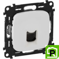 Розетка RJ45 Legrand Valena Allure 753070+755415 Белая