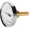 Термометр биметаллический Dn 63 мм с погружной гильзой 50 мм 1/2", 0-120°С STOUT