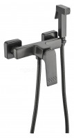 Смеситель с гигиеническим душем HANSEN H23020-P, графит