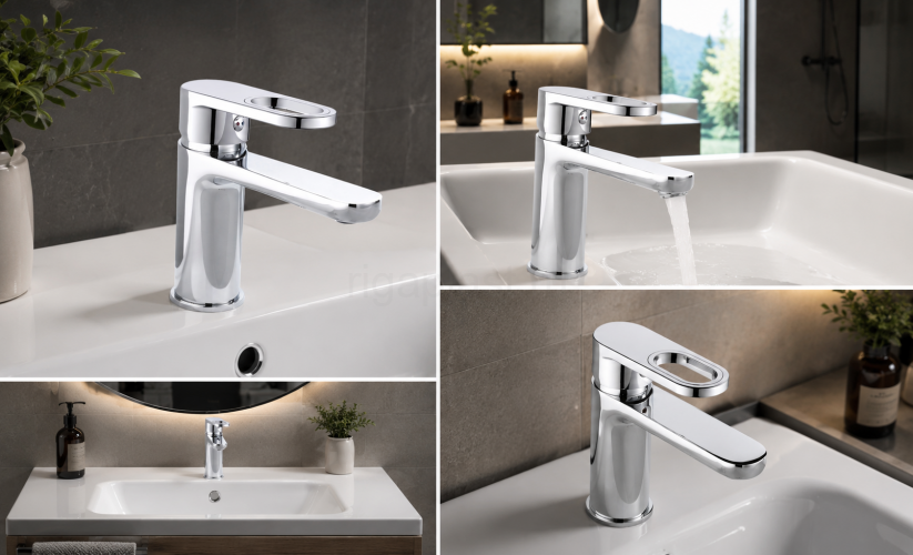 Смеситель для раковины HANSEN HL10016, хром